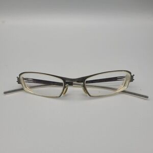 INhouse 1104 GM Rectangular Eyeglasses Gunmetal Gray Frames Made in Japan